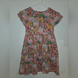 Mini Boden Wild Animal Zoo Jungle Dress with Pockets Size 9-10Y